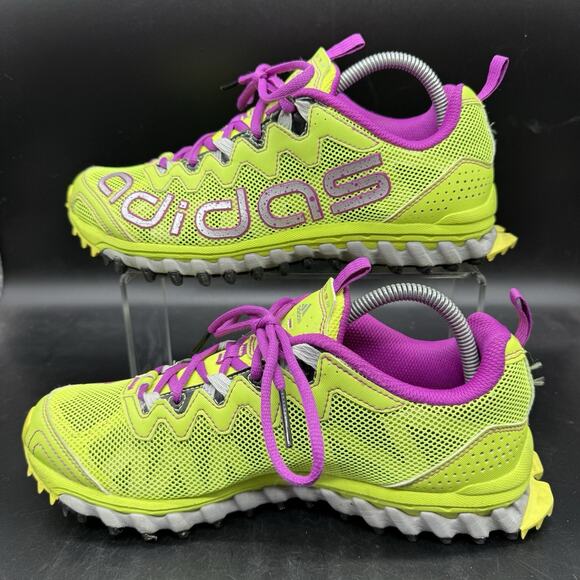 Adidas Vigor TR Yellow Pink Trail Running Sneakers Womens Size 9 G66617 - Picture 2 of 7